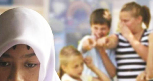 Gambar reka adegan bullying (Sumber: islam21c.com)